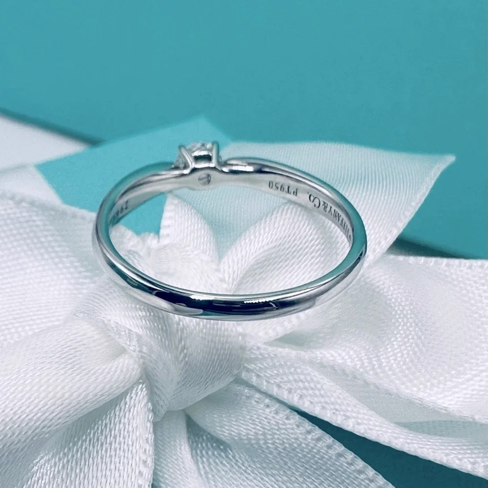 Tiffany & Co. .21 CT Harmony Diamond Engagement Ring w Certificate & Packaging